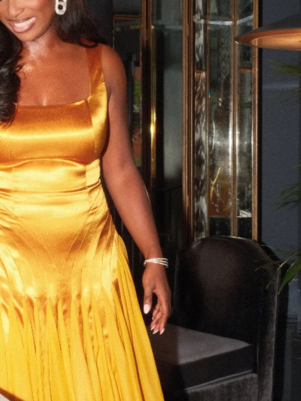 Yaura Samara Dress NWT Gold Maxi Dress - Picture 2 of 5
